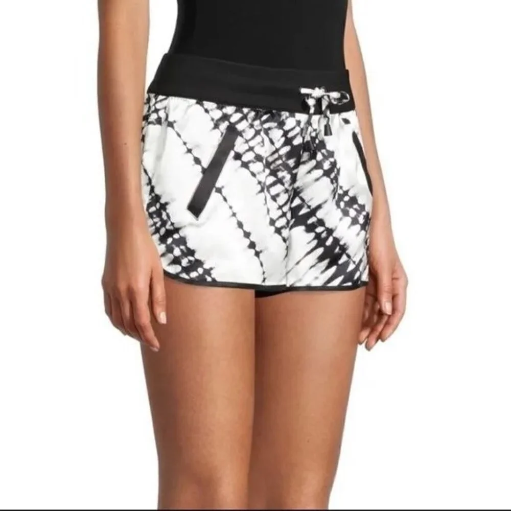Blanc Noir Venice Silk Shorts‎ Womens M Tie Dye Lounging Lightweight Pull On